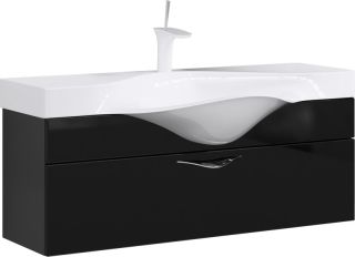 Тумба под раковину Aqwella Бродвей 110 Brw.01.10/001/BLK